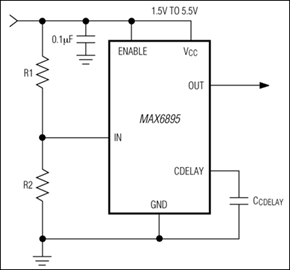 MAX6895 Ultra-Small, Adjustable Sequencing/Supervisory Circuits